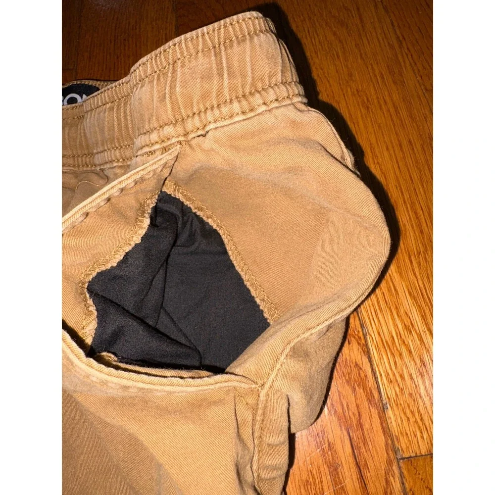 Carbon Freedom Flex Mens XL Moto Shorts Khaki  Ribbed Biker Streetwear Relaxed‎